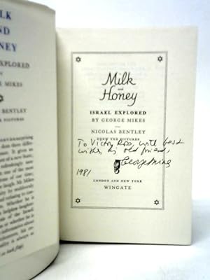 Seller image for Milk and Honey: Israel Explored for sale by World of Rare Books
