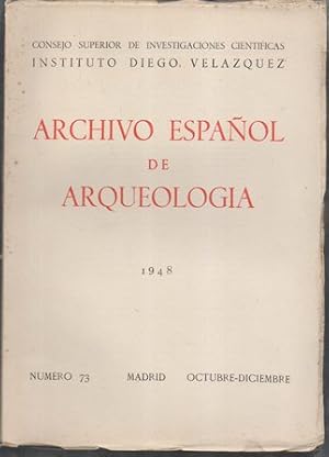 ARCHIVO ESPAÑOL DE ARQUEOLOGIA VOL. XXI AÑO 1948 Nº 73