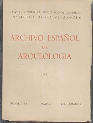 ARCHIVO ESPAÑOL DE ARQUEOLOGIA VOL. XXIII AÑO 1951 ENERO-MARZO Nº 82