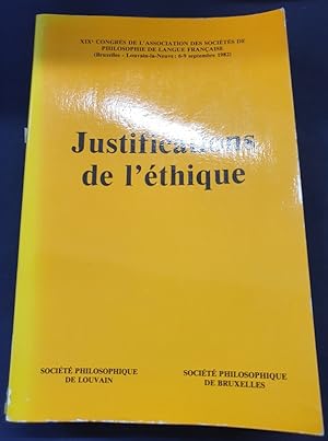 Image du vendeur pour Justifications de l'thique mis en vente par L'ENCRIVORE (SLAM-ILAB)