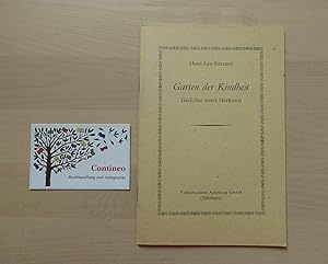 Image du vendeur pour Garten der Kindheit. Gedichte einer Herkunft. mis en vente par Contineo Buchhandlung und Antiquariat