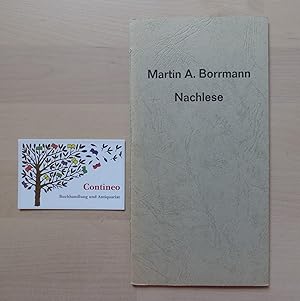 Seller image for Nachlese. for sale by Contineo Buchhandlung und Antiquariat