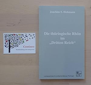 Bild des Verkufers fr Die thringische Rhn im "Dritten Reich". zum Verkauf von Contineo Buchhandlung und Antiquariat