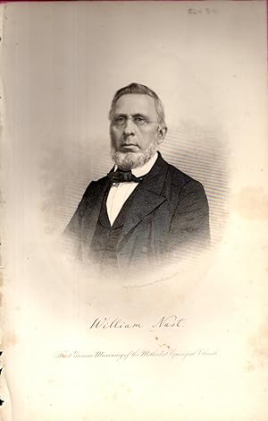 Seller image for ENGRAVING; "William Nast: First German Missionary of the Methodist Episcopal Church".engraved By R. Hinshelwood for the Ladies' Repository for sale by Dorley House Books, Inc.