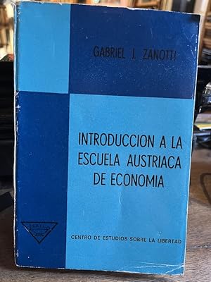 Seller image for INTRODUCCIN A LA ESCUELA AUSTRIACA DE ECONOMA for sale by Librera Pramo