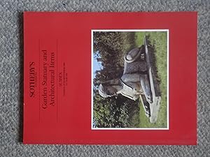 Garden Statuary and Architectural Items, 27th September 1988. Sotheby's Sussex Auction Catalogue