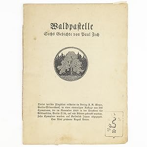 Waldpastelle : Sechs Gedichte