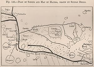 Plan of Sokoto and Map of Haussa