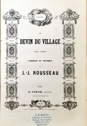 Image du vendeur pour Le devin du village Opra complet [chant et piano] mis en vente par Paul van Kuik Antiquarian Music