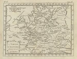 L'Empire D'Allemagne Divisé en ses 9 Cercles [The German Empire divided into its 9 Circles]