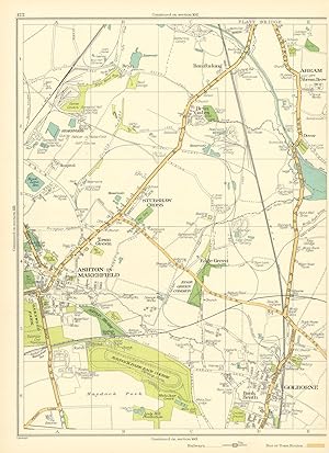 [Ashton-In-Makerfield, Stubshaw Cross, Town Green, Edge Green, Golborne, Bank Heath] (Map Section...