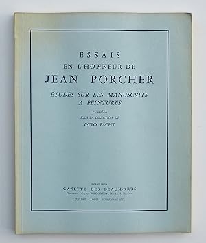 Imagen del vendedor de Essais en l'honneur de Jean Porcher:  tudes sur les manuscrits  peintures. a la venta por Our Kind Of Books