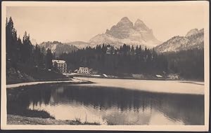 Lago di Misurina 1940, Alberghi, Dolomiti - Fotografia vintage