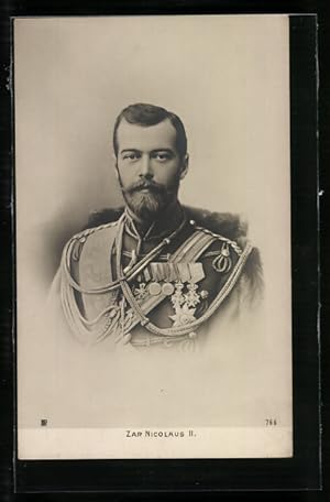 Ansichtskarte Zar Nicolaus II. von Russland in Uniform