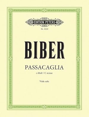 Immagine del venditore per Passacaglia from Mystery Sonatas Transcribed for Viola : Transcribed for Viola venduto da GreatBookPrices