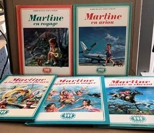 5 albums de martine / martine en avion -martine en voyage -martine à la fete des fleurs -martine ...