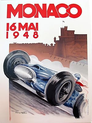 Vintage Poster - Monaco Grand Prix 1948