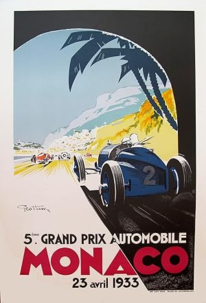 Vintage Poster - Monaco Grand Prix 1933