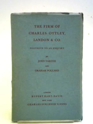 Image du vendeur pour The Firm Of Charles Ottley, Landon And Company mis en vente par World of Rare Books