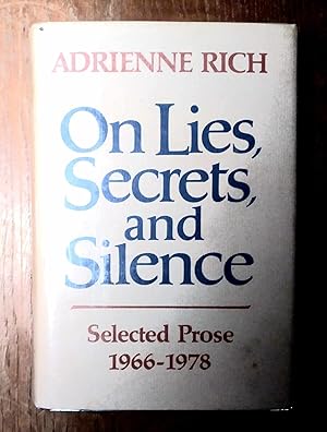 Immagine del venditore per On Lies, Secrets, and Silence: selected prose 1966-1978 venduto da Structure, Verses, Agency  Books