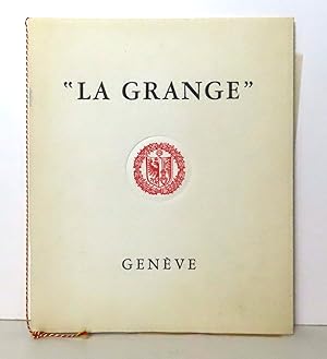 Imagen del vendedor de La Grange - Genve 1960. a la venta por La Bergerie