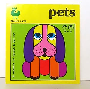 Pets. 12 animals to color & cut-out.