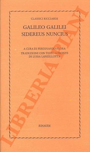 Image du vendeur pour Sidereus Nuncius. mis en vente par Libreria Piani