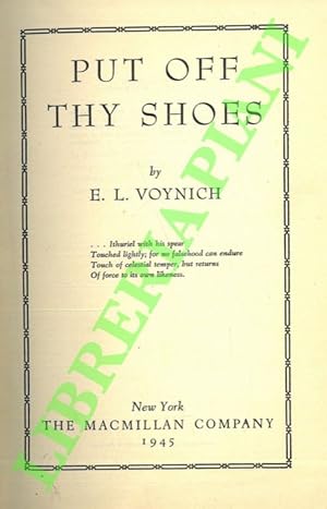 Seller image for Put Off Thy Shoes. for sale by Libreria Piani