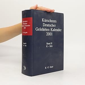 Bild des Verkufers fr Krschners Deutscher Gelehrten-Kalender 2001 zum Verkauf von Bookbot