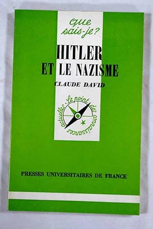 Bild des Verkufers fr Hitler et le nazisme zum Verkauf von Alcan Libros