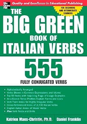 Imagen del vendedor de The Big Green Book of Italian Verbs (NTC FOREIGN LANGUAGE) a la venta por WeBuyBooks