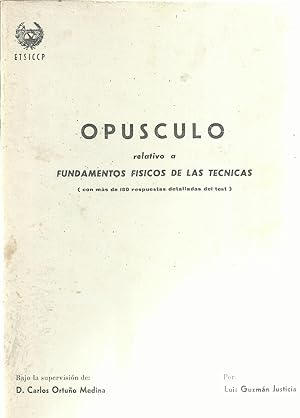 Imagen del vendedor de Opusculo a la venta por TU LIBRO DE OCASION