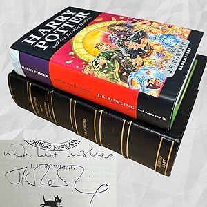 Seller image for Harry Potter and the Deathly Hallows, First UK Edition, First Printing, Bloomsbury 2007, Hardback, Inscribed by J.K. Rowling, Fine for sale by Potter Rare Books