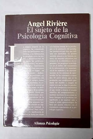 El sujeto de la psicología cognitiva