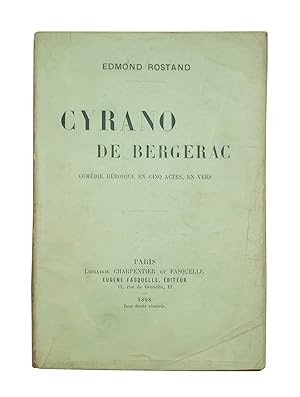 Image du vendeur pour Cyrano de Bergerac Comdie Hroque en Cinq Actes en Vers. mis en vente par Heritage Book Shop, ABAA