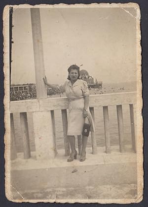 Roma 1941, Donna elegante al primo incontro col suo amore, Fotografia vintage