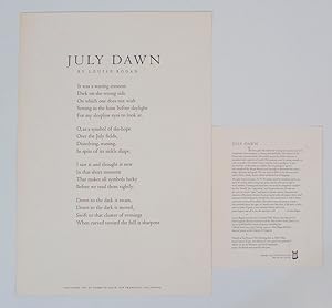 July Dawn (Broadside)