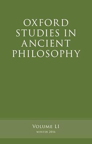 Bild des Verkufers fr Oxford Studies in Ancient Philosophy, Volume 51 zum Verkauf von Rheinberg-Buch Andreas Meier eK