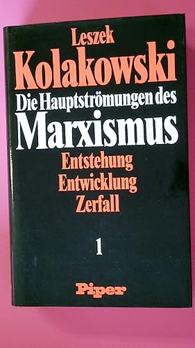 Bild des Verkufers fr DIE HAUPTSTRMUNGEN DES MARXISMUS. zum Verkauf von Butterfly Books GmbH & Co. KG