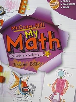 Seller image for My Math Grade 5 Volume 1 Teachers Edition for sale by Goodwill Industries of VSB