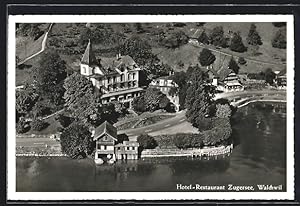 Ansichtskarte Walchwil, Luftbild vom Hotel-Restaurant Zugersee