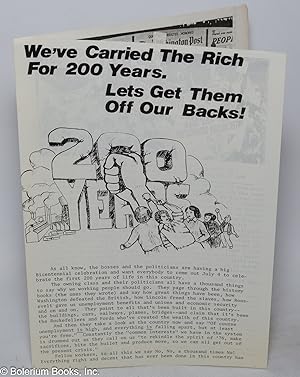We've carried the rich for 200 years. Let's get them off our backs!