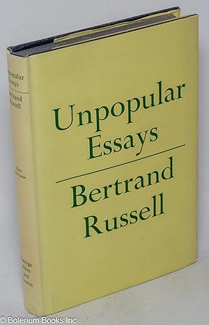 Seller image for Unpopular Essays for sale by Bolerium Books Inc.