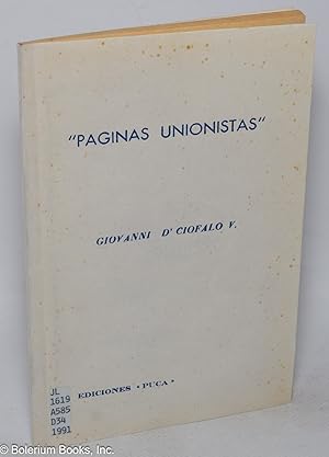 Páginas Unionistas: 33 Artículos Publicados en El Nuevo Diario