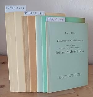 Konvolut von 8 Bänden von Joseph Hahn. - Band 1: Ein gesegnetes Stündlein. - Band 2: Der zweite T...