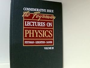 Bild des Verkufers fr The Feynman Lectures on Physics/Commemorative Issue: Commemorative Issue, Volume 3: Quantum Mechanics zum Verkauf von Book Broker