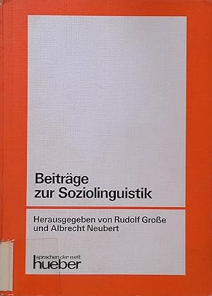 Imagen del vendedor de Beitrge zur Soziolinguistik. Linguistische Studien a la venta por books4less (Versandantiquariat Petra Gros GmbH & Co. KG)