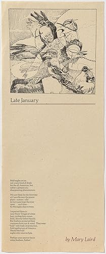 Imagen del vendedor de [Broadside]: Late January a la venta por Between the Covers-Rare Books, Inc. ABAA