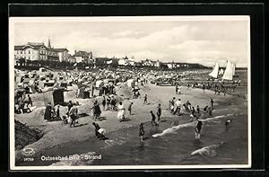 Ansichtskarte Binz, Ostseebad, Strandpartie