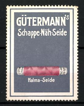 Image du vendeur pour Reklamemarke Halma-Seide, Gtermann's Schappe-Nh-Seide, Garnrolle mis en vente par Bartko-Reher